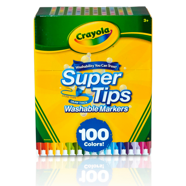 Crayola Marcadores Base Agua Super Tips 100 Colores