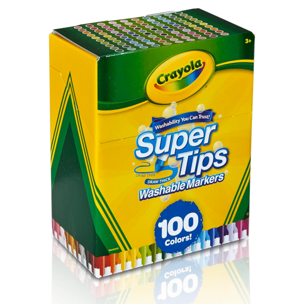 Crayola Marcadores Base Agua Super Tips 100 Colores
