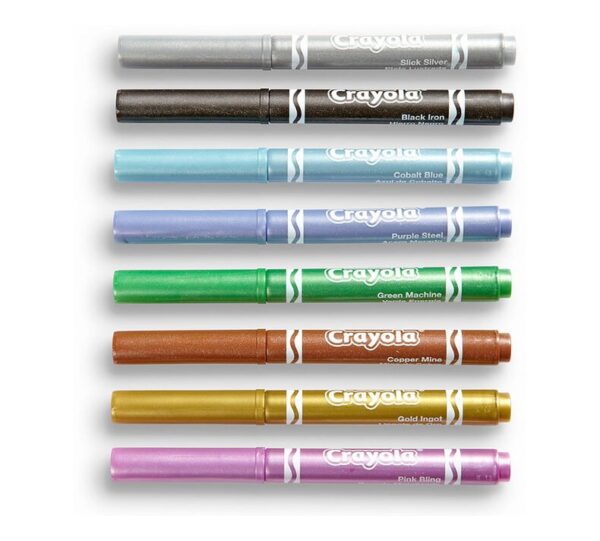 58-8628-0_Product_Core_Markers_M (1) Crayola Marcadores Metálicos 8 Colores