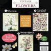 Libro Stickers Por Número Vintage Flowers(28 Imágenes)