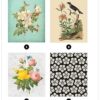 Libro Stickers Por Número Vintage Flowers(28 Imágenes)