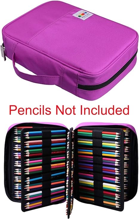 Estuche Para Lápices De Colorear, 220 ranuras para lápices/bolígrafos de gel  (No incluye artículos)
