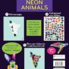 Libro Stickers Por Número Animales Neón(28 Imágenes)