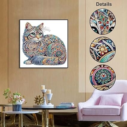 719lgHS5qXL._AC_SX425 Pintura de Diamantes 5D Gato