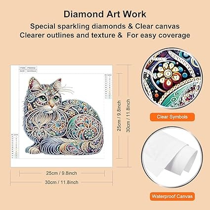 81xiV-WQstL._AC_SX425 Pintura de Diamantes 5D Gato