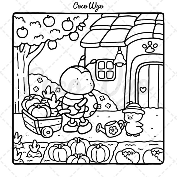 Libro De Colorear-Coco Wyo-Cozy Friends(Original)