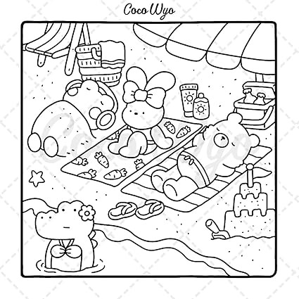 Libro De Colorear-Coco Wyo-Cozy Friends(Original)