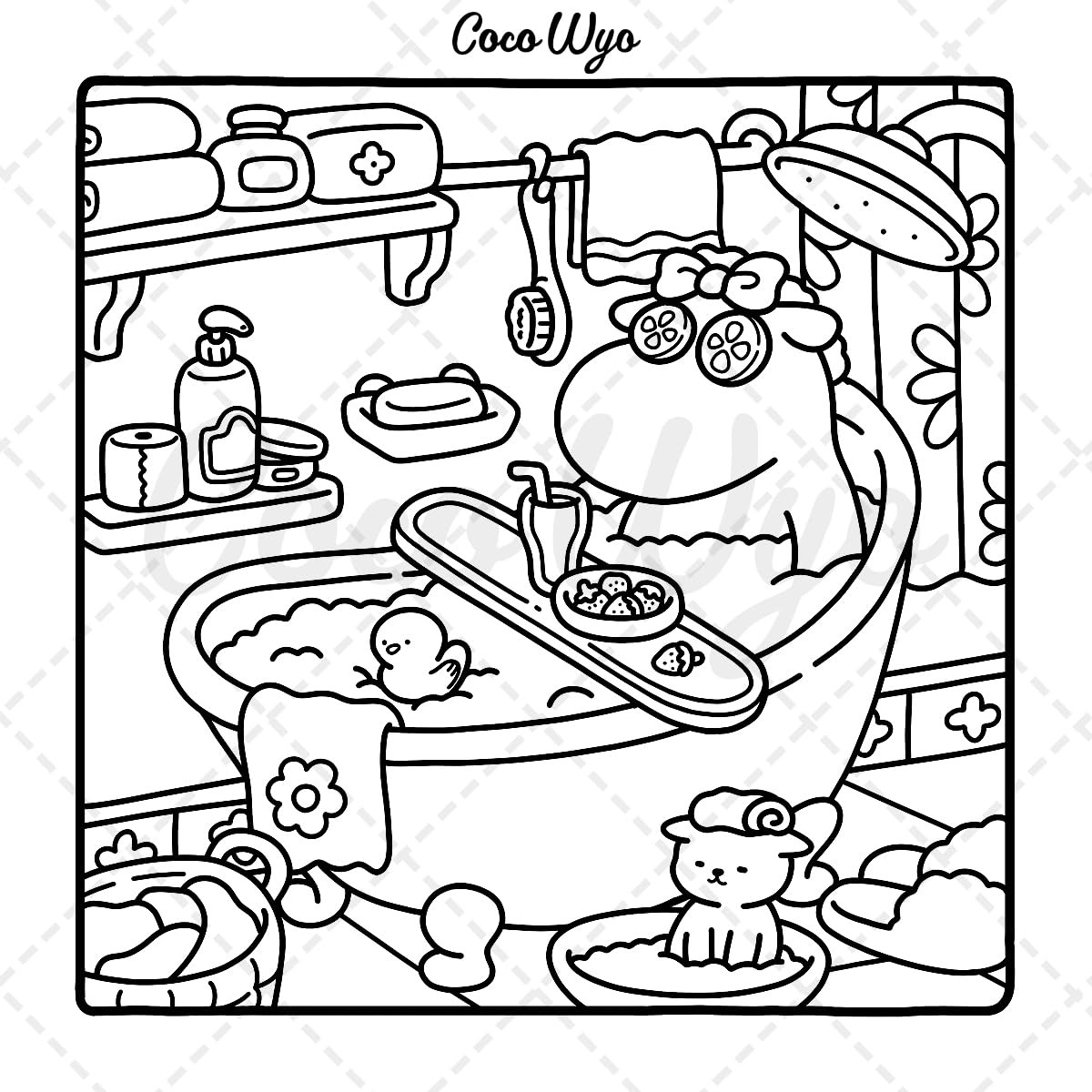Libro De Colorear-Coco Wyo-Cozy Friends(Original)