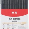 71kp-LtrQ7L._AC_SY879 M&G Marcadores Doble Punta Base Alcohol 6 Tonos Piel