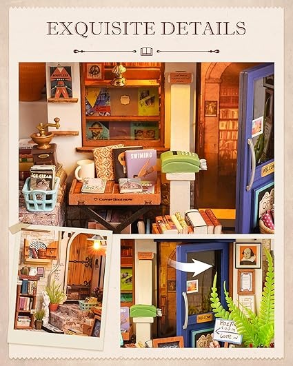 Tienda De Libros Armable En Miniatura DIY