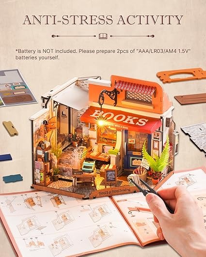 Tienda De Libros Armable En Miniatura DIY