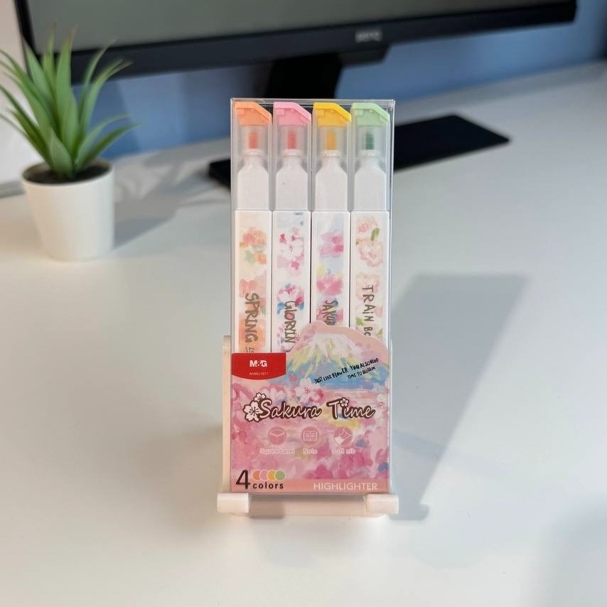 IMG_2424 M&G Resaltadores 4 Colores Sakura Time