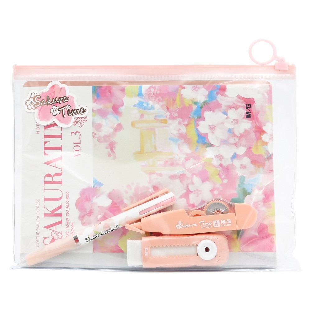 m-g-sakura-time-writing-set-a5 M&G Set De Escritura Sakura Time