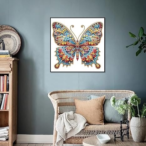 Pintura Diamante 5D Mariposa 30x30cm