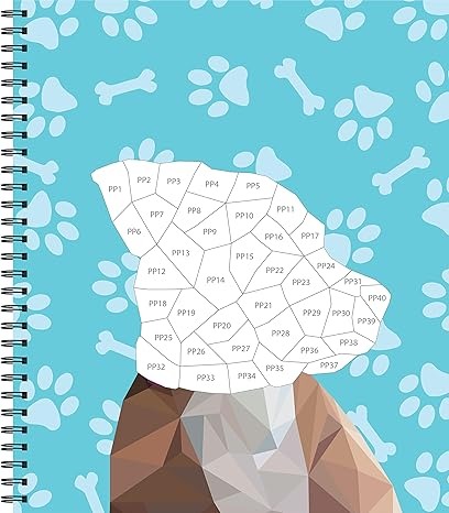 Libro De Stickers Por Número - Cachorros y Perros 2 en 1(42 Imágenes)