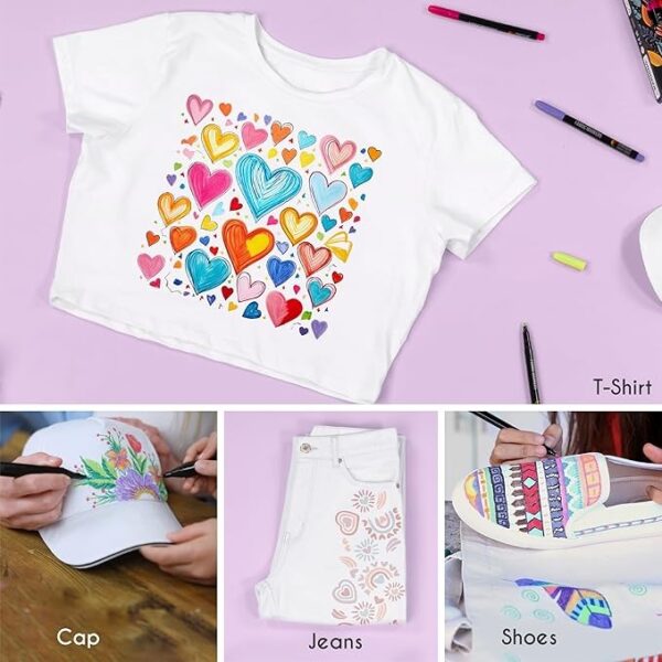 81vv C7dS8L._AC_SX679 Marcadores Para Tela 40 Colores