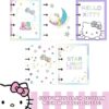 Binder Con Glitter Hello Kitty (Pequeño) Gatos