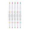 Zebra Mildliner Vibrant Colors 5 Colores Doble Punta Pincel y Fina