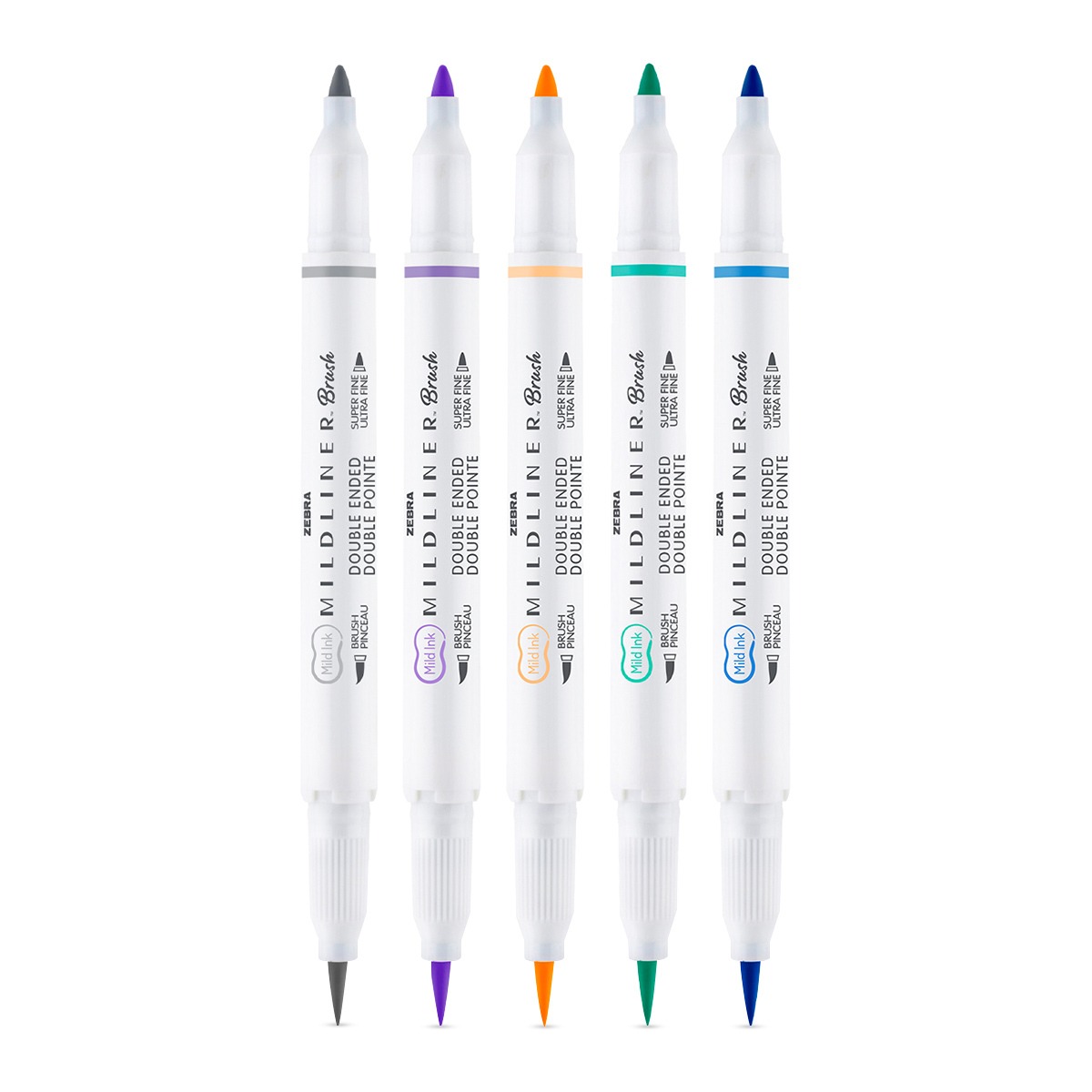 1200ftw-100232781-2 (1) Zebra Mildliner Pastel Cute 5 Colores Doble Punta Pincel y Fina