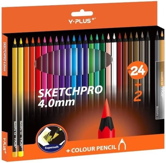 Yplus Lapices De Color 24+2 Sketchpro