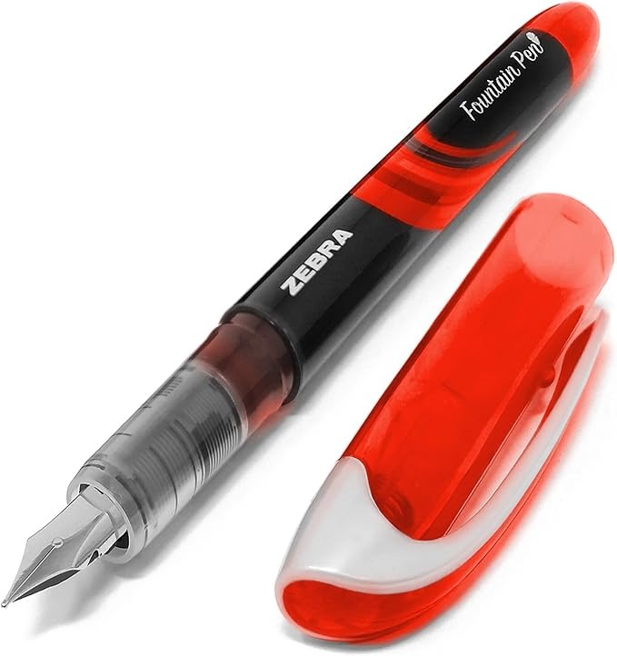 Zebra Pluma Fuente Desechable De Color