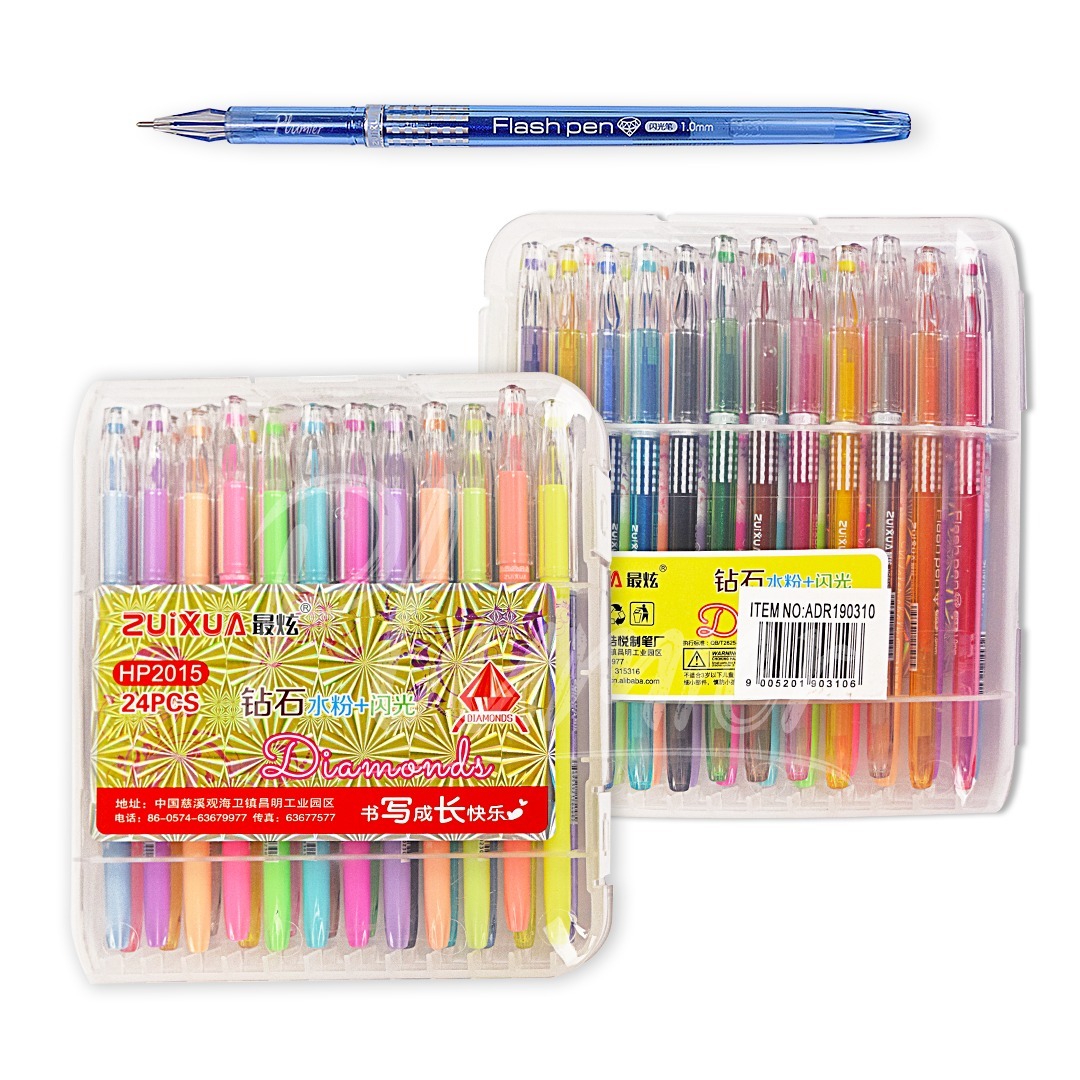 Boligrafos De Gel Zuixua 24 Colores