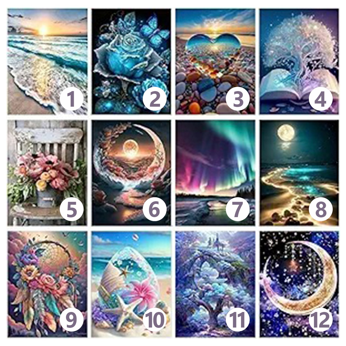 Pintura De Diamante Paisajes 30x40cm