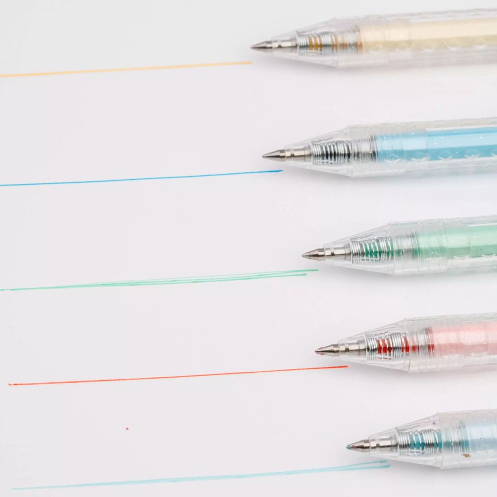 Boligrafos De Gel 5 Colores