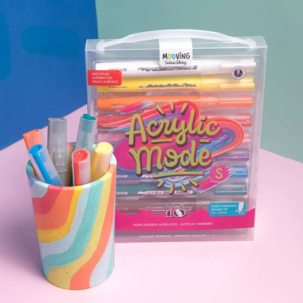 Mooving Marcadores Acrílicos 60XL Punta Redonda