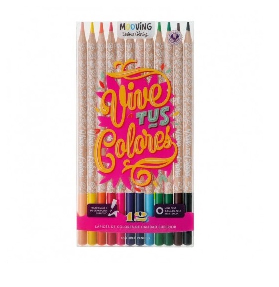 Mooving Lápices de Colores Vive Tus Colores