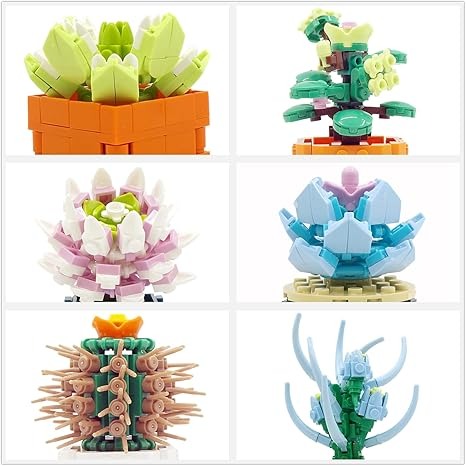 Kit De Construcción Flores y Suculentas