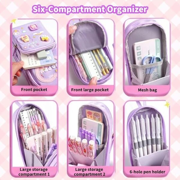 Cartuchera Estilo Mochila Kawai 21cm x 10cm