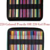 Estuche Para Lápices De Colorear, 220 ranuras para lápices/bolígrafos de gel  (No incluye artículos)