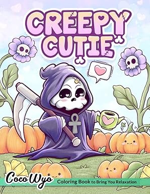Libro De Colorear-Coco Wyo-Creepy Cutie(Original)