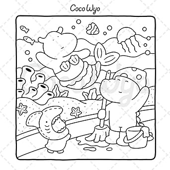 71CEQSwN3WL._SY342 Libro De Colorear-Coco Wyo-Little Cuddles(Original)