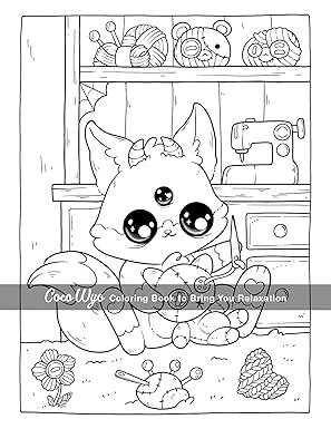 Libro De Colorear-Coco Wyo-Creepy Cutie(Original)