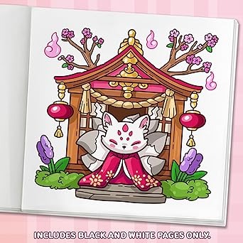 Libro De Colorear-Jade Summer-Cozy Japan(Original)