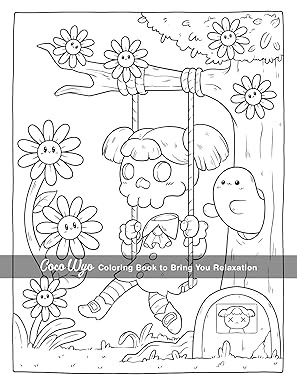 Libro De Colorear-Coco Wyo-Creepy Cutie(Original)