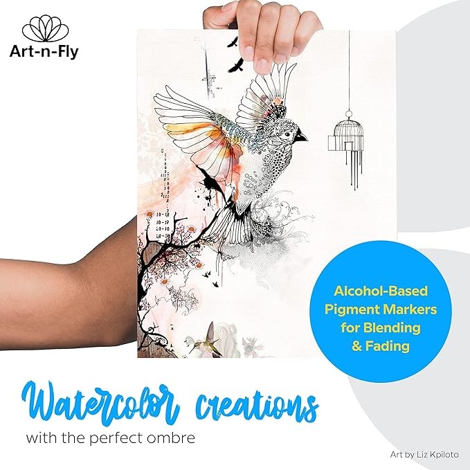 Blender(Mezclador para marcadores de alcohol) Doble Punta Pincel y Biselada