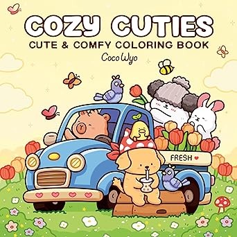 Libro De Colorear-Coco Wyo-Cozy Cuties(Original)