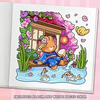 Libro De Colorear-Jade Summer-Cozy Japan(Original)