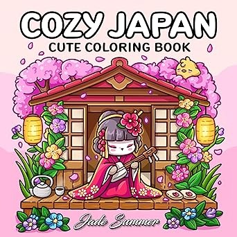 Libro De Colorear-Jade Summer-Cozy Japan