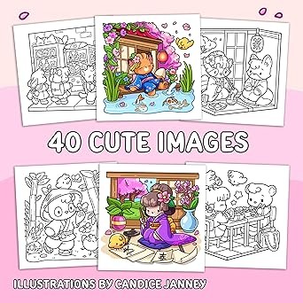 Libro De Colorear-Jade Summer-Cozy Japan(Original)