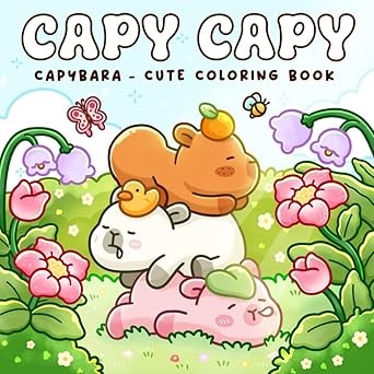 Libro De Colorear Capy Capy-Boo Meow