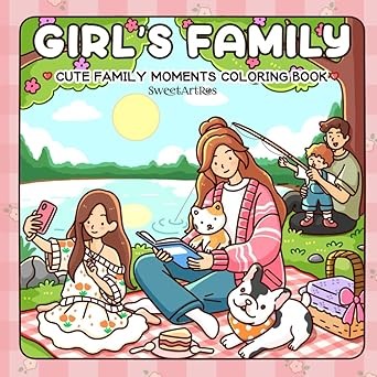 Libro De Colorear Girl s Family- SweetArtRos