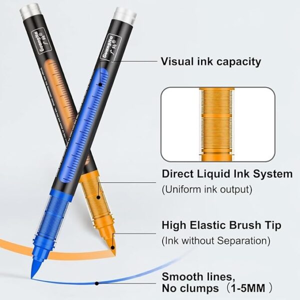 71W2ZaKUKJL._AC_SX679 Guangna Marcadores Acrílicos 240 Colores Punta Pincel