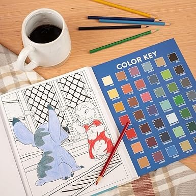 Libro De Colorear Por Números Stitch 192 Páginas