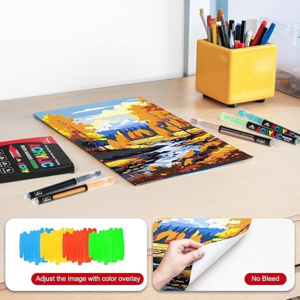 71pp7hheorL._AC_SX679 Guangna Marcadores Acrílicos 240 Colores Punta Pincel