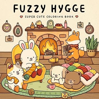 Libro De Colorear Fuzzy Hygge-Vivitinta