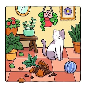 Libro De Colorear Cat Moments- Hikaru Kotz